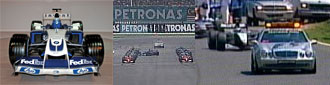 Williams FW26, Fischella messes up on the grid at the 2001 Malaysian Grand Prix, Safety Car Finish at 1999 Canadian Grand Prix